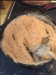 browning flour for diaper rash